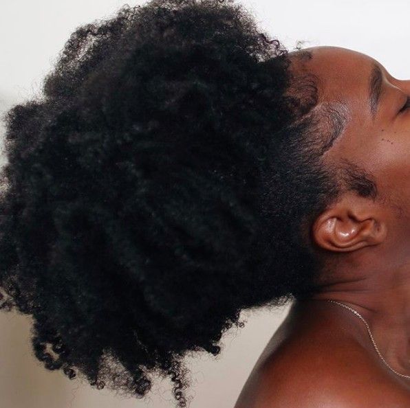 Healthy natural 4C hair disproving common hair myths
