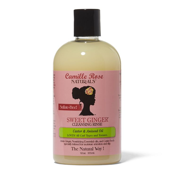 Camille Rose Sweet Ginger Cleansing Rinse for natural 4C hair.