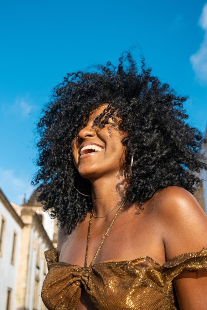 braid out afro