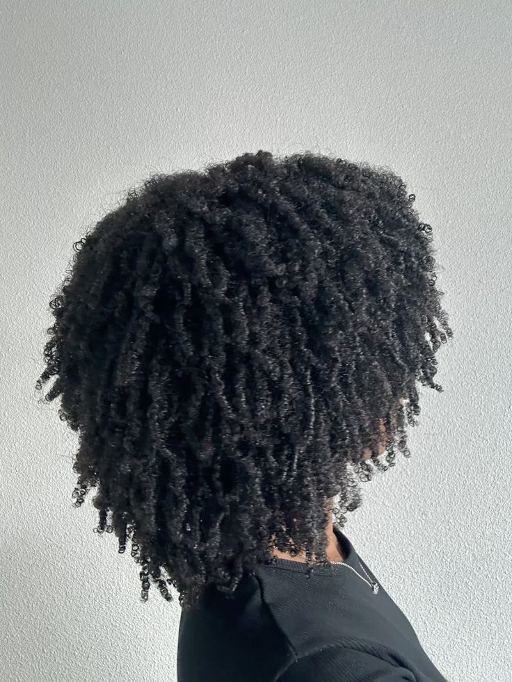 Defined coils on natural 4C hair.