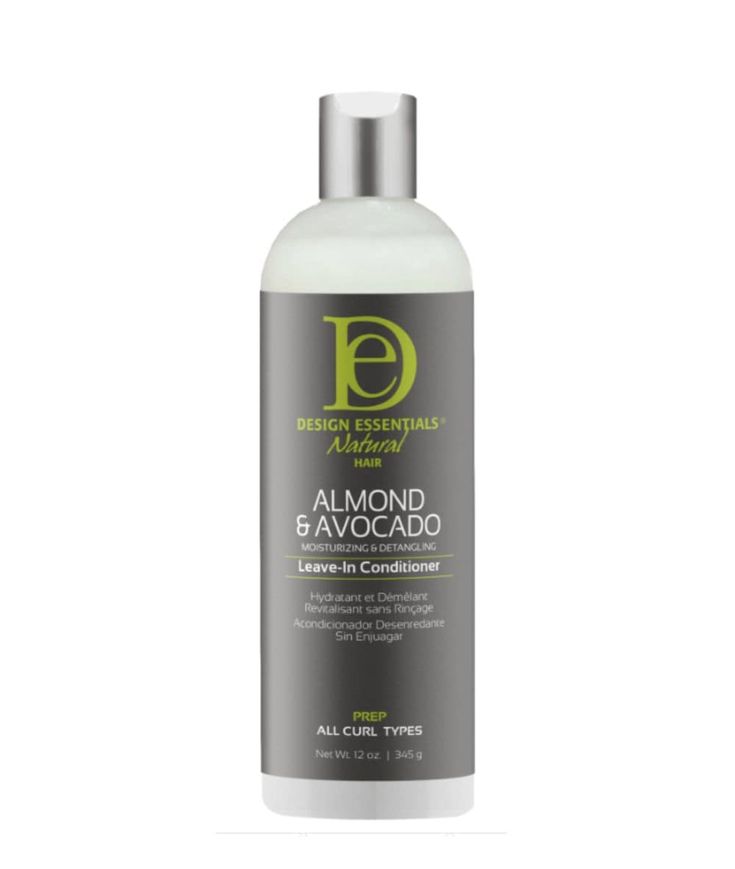 Design Essentials Almond & Avocado Leave-In Conditioner for natural 4C hair.