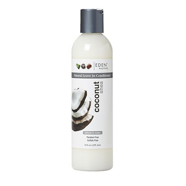 Eden BodyWorks Coconut Shea Leave-In Conditioner for dry 4C hair.