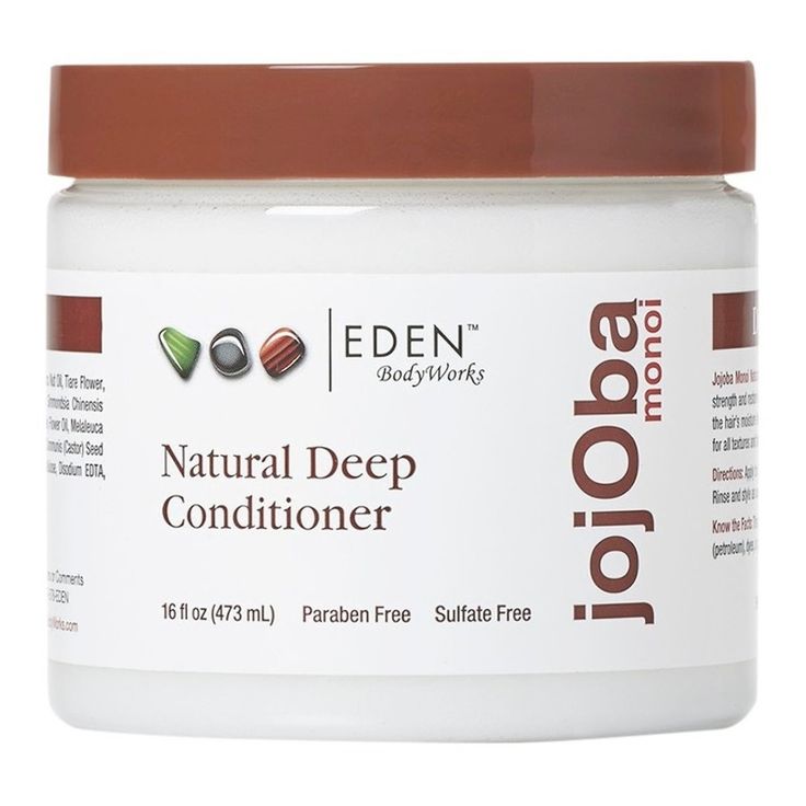 Eden BodyWorks Jojoba Monoi Deep Conditioner for dry natural 4C hair.