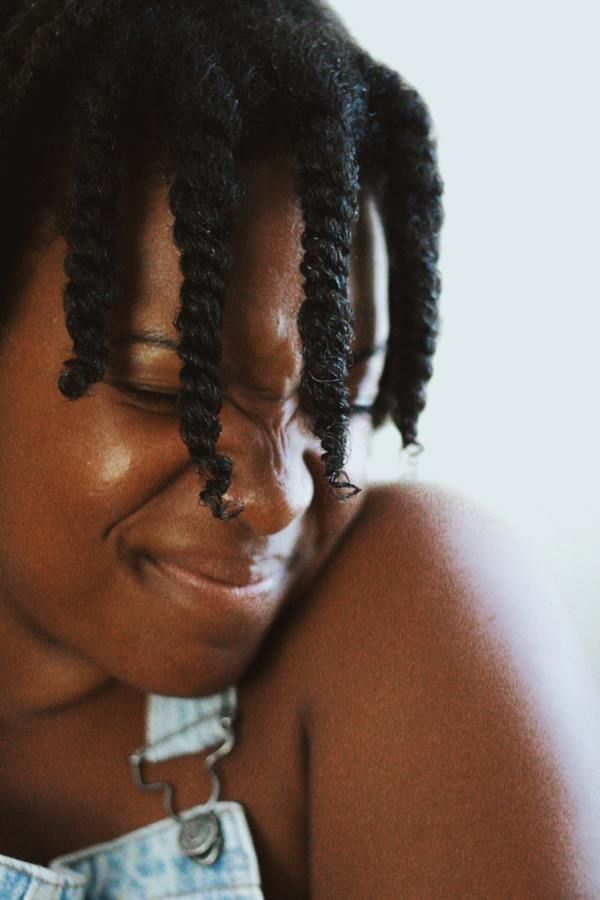 Healthy natural 4C hair after following a proper protective styling routine.