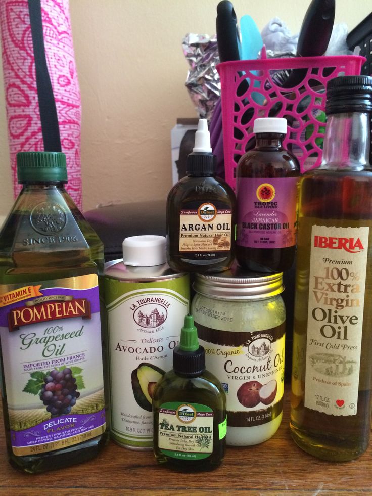 an array of different hair oils to choose from