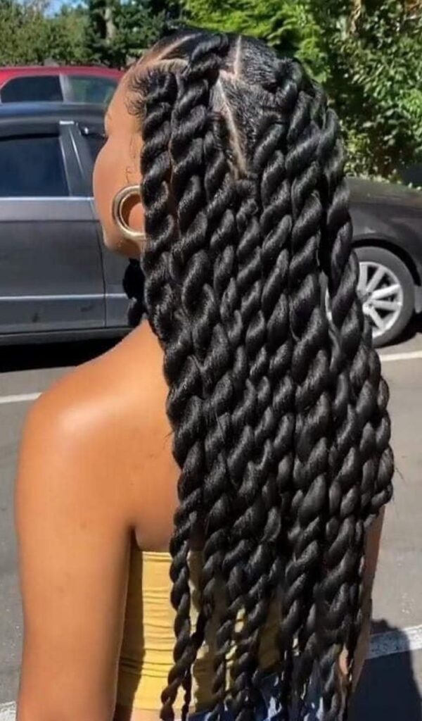 jumbo twist hairstyle