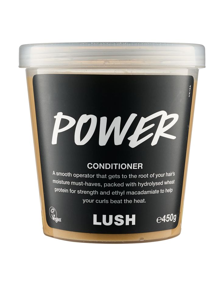 Lush Power Conditioner for moisturizing natural 4C hair.