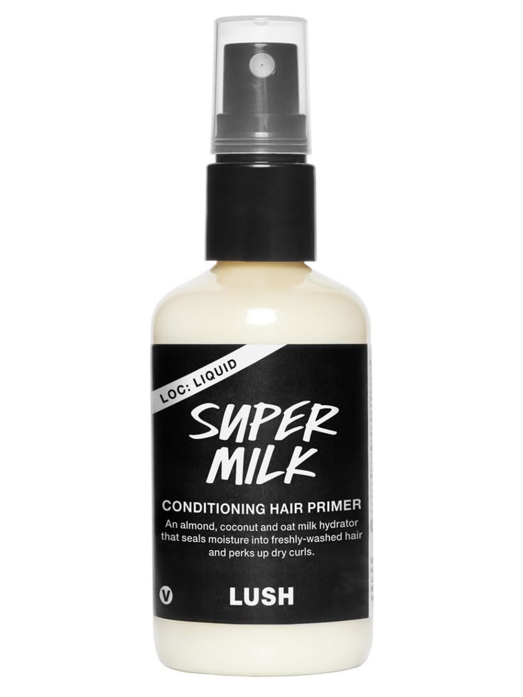 LUSH Super Milk Conditioning Hair Primer for natural 4C hair.