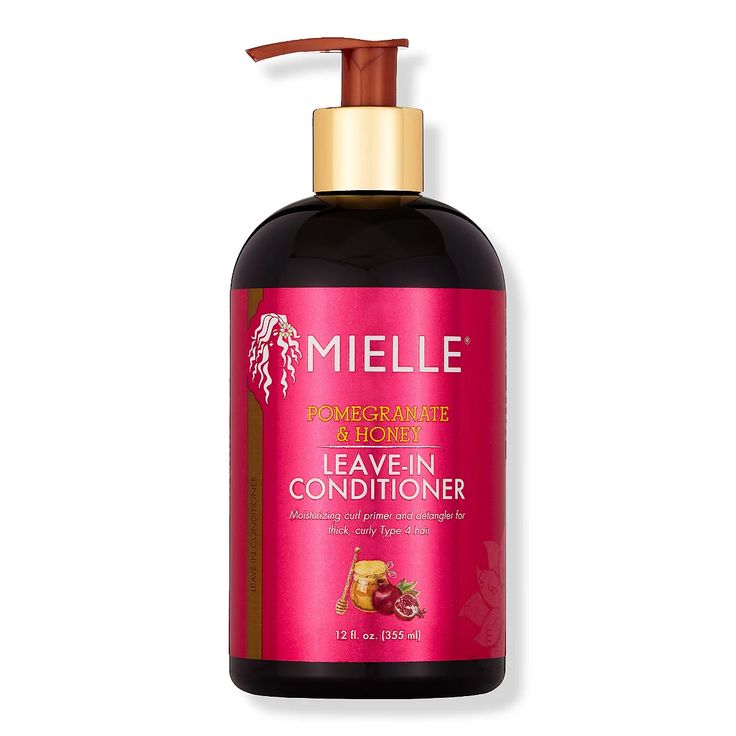 Mielle Organics Pomegranate & Honey Leave-In Conditioner for natural 4C hair.