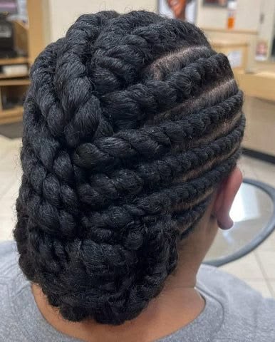 a protective hairstyle