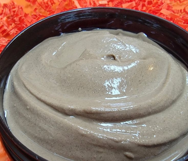 Rhassoul clay mixed into a natural hair cleanser for 4C hair.