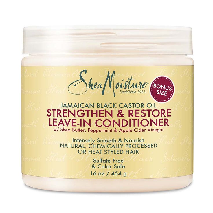 SheaMoisture Jamaican Black Castor Oil Leave-In Conditioner for 4C hair.