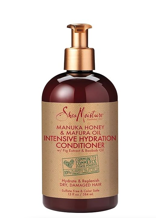 SheaMoisture Manuka Honey & Mafura Oil Intensive Hydration Conditioner for 4C hair.