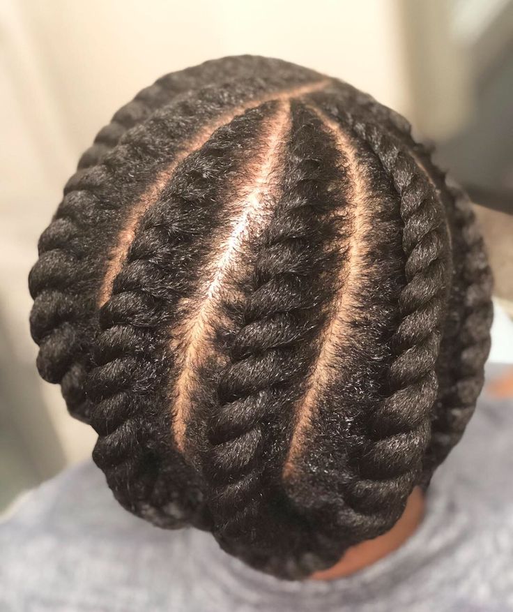 Simple flat twists for beginners with 4C hair.