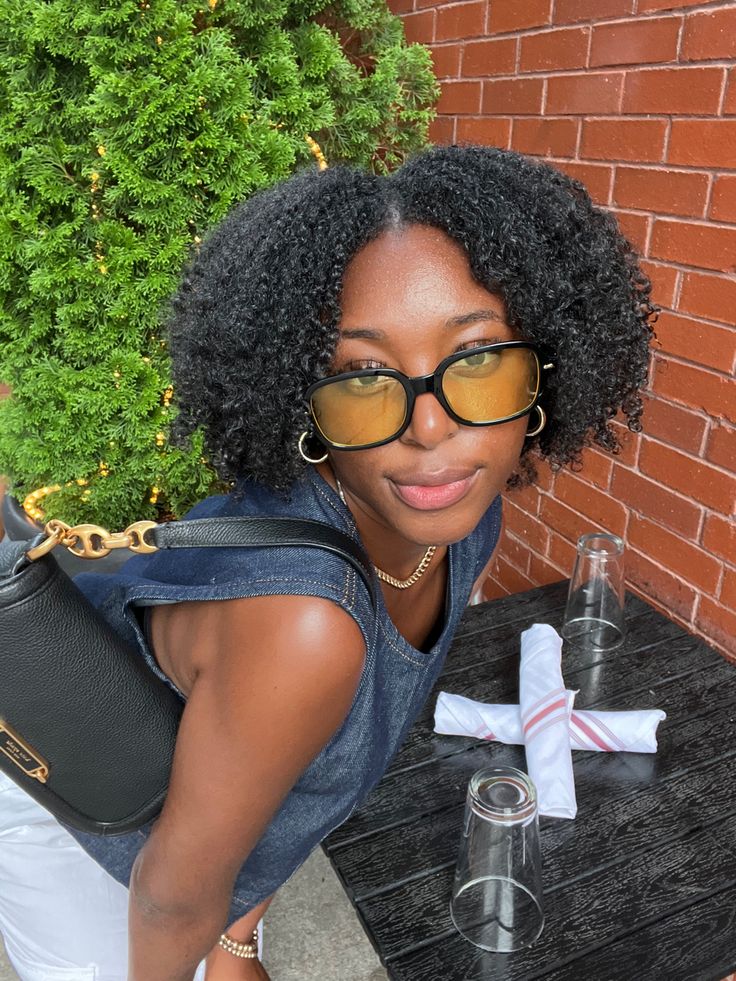 Simple wash-and-go hairstyle for beginners with natural 4C hair.