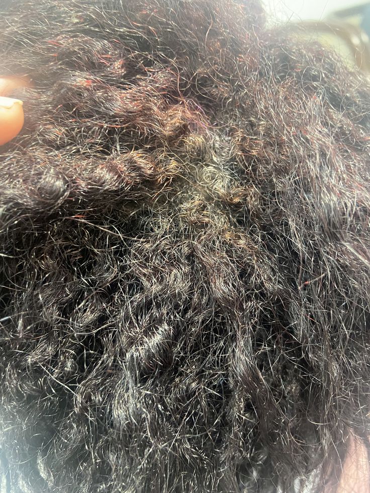 Product buildup on natural hair