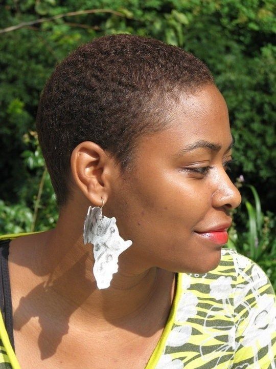 smiling woman after a big chop