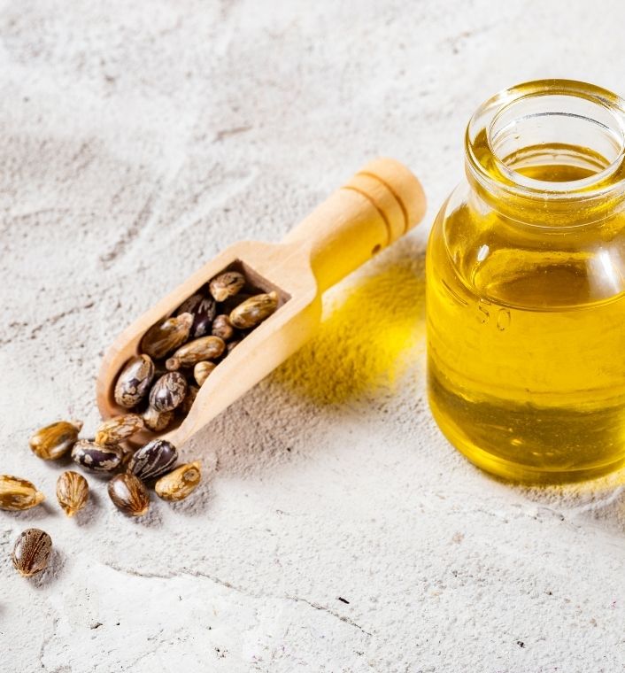 Castor oil for scalp massage