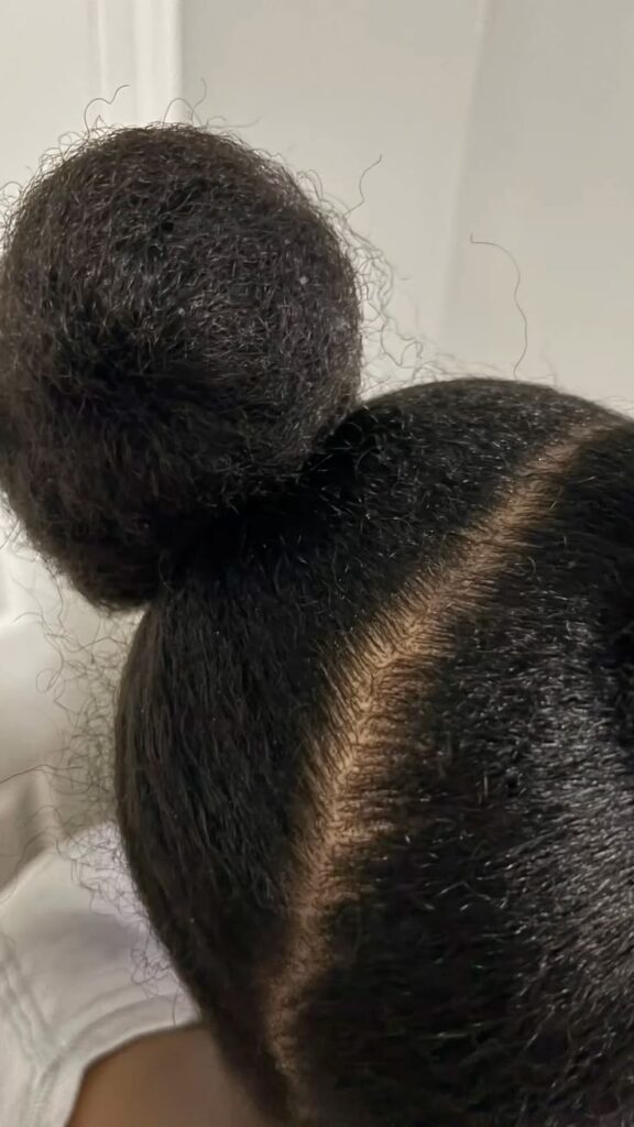 Healthy natural 4C scalp