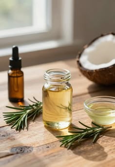 Coconut olive and rosemary oil blend