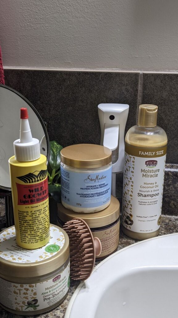 Personalized wash day routine for natural 4C hair