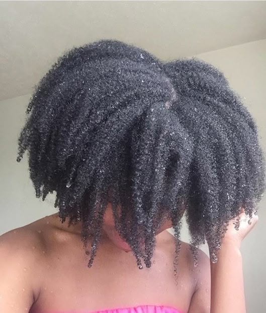 a damp hair