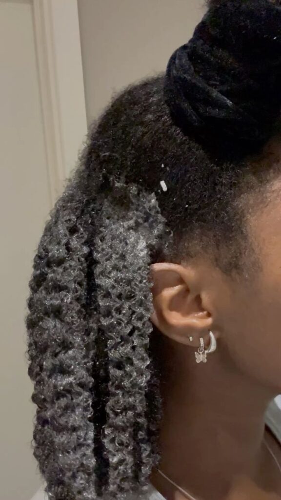 Deep conditioning natural hair at home