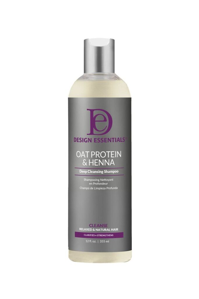 design essentials oat protein and henna clarifying shampoo