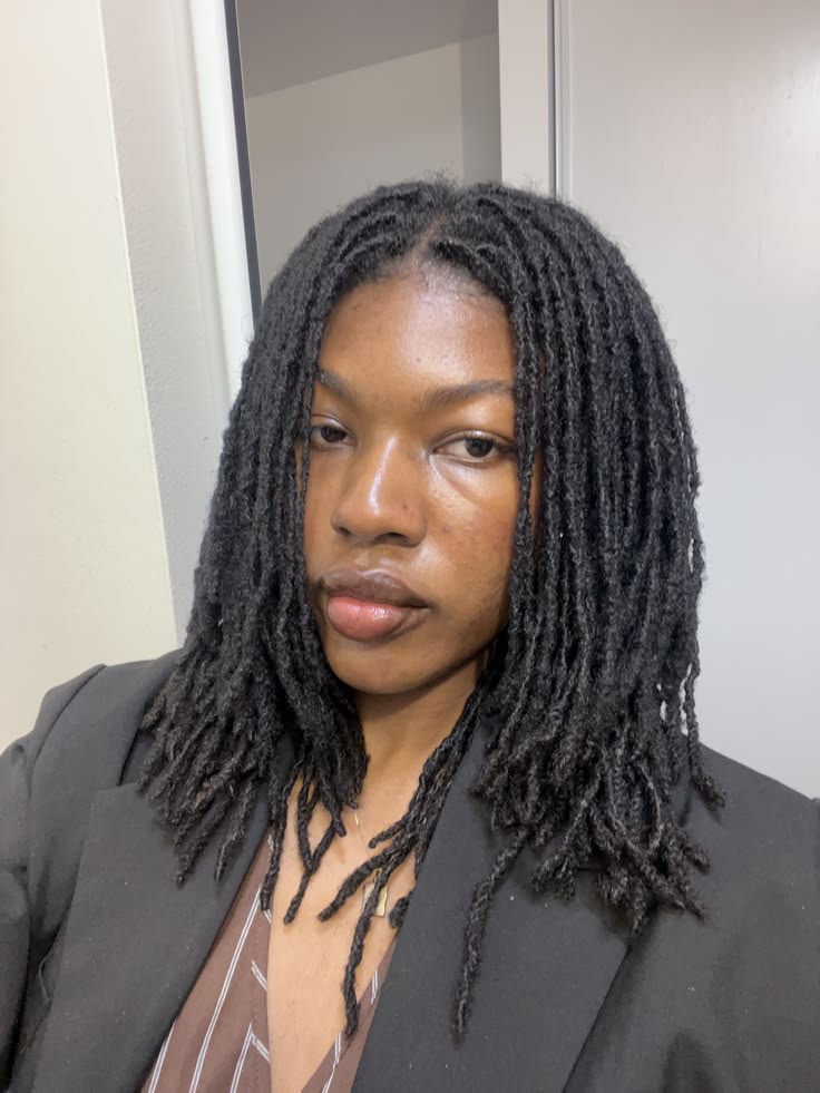 Faux locs on natural 4C hair