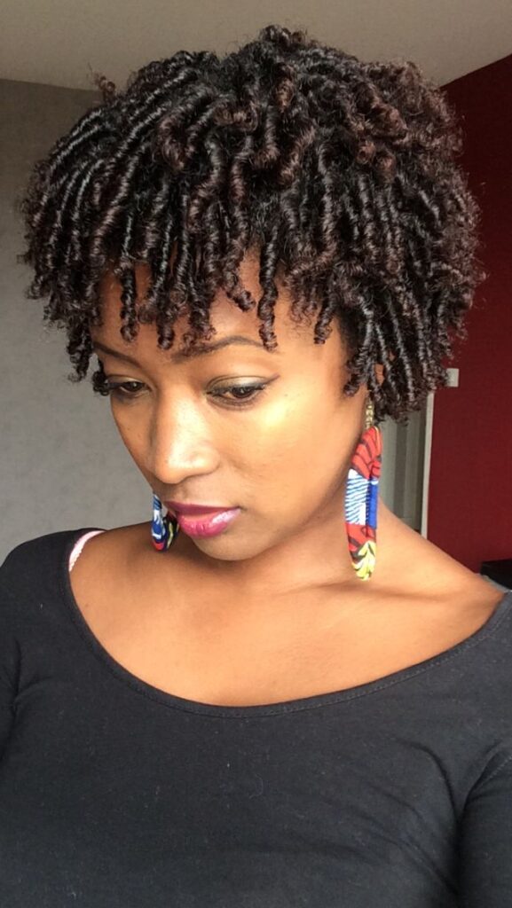 Defined finger coils on natural 4C hair