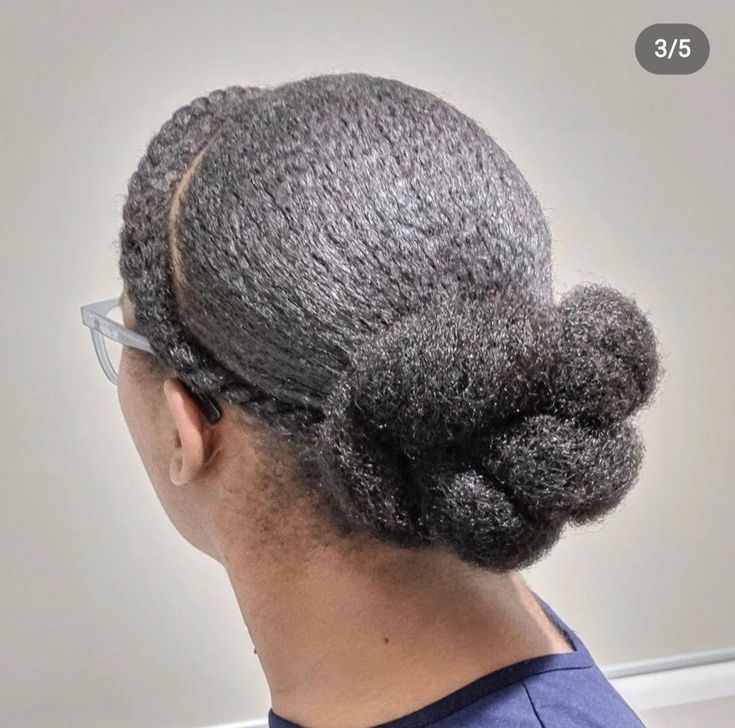Flat-twist crown wedding hairstyle for natural hair