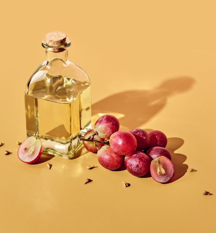 Grapeseed oil for scalp massage