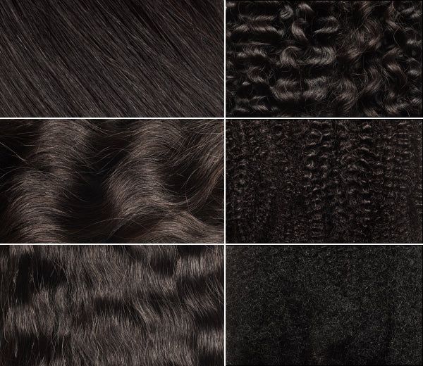 different hair types