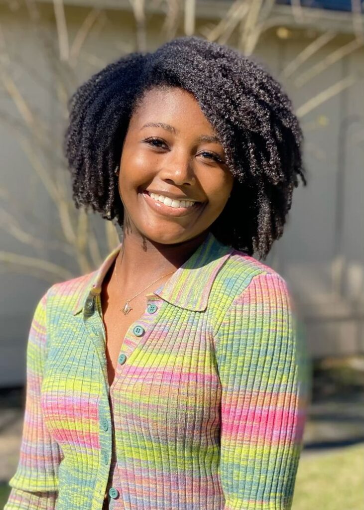woman with healthy low porosity hair
