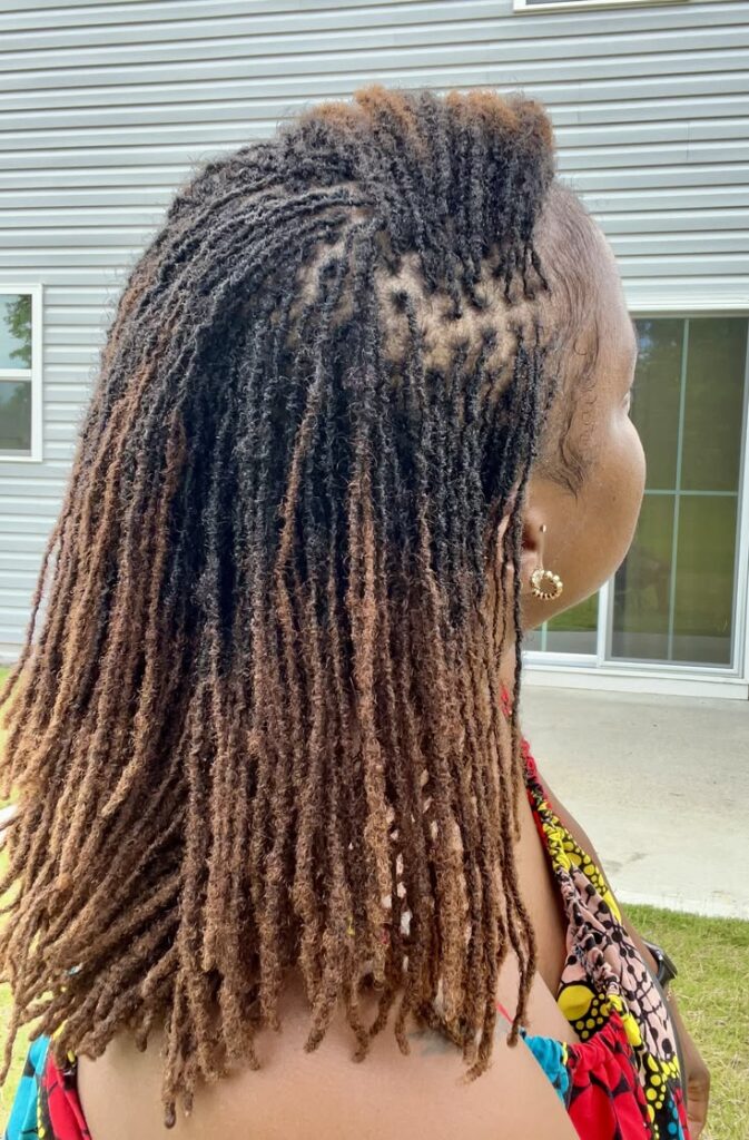 locs at the matured stage