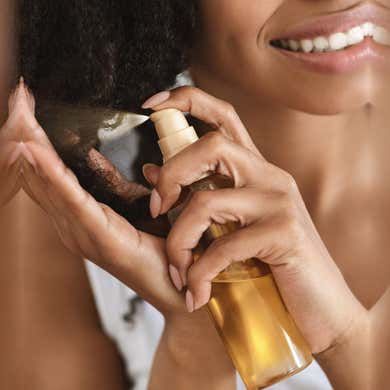 Refreshing 4C hair during the week.