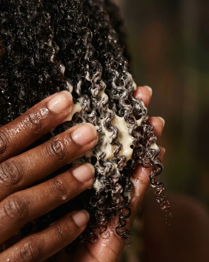 Moisturizing the ends of natural hair