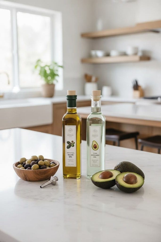 Olive and avocado oil blend for dry natural hair