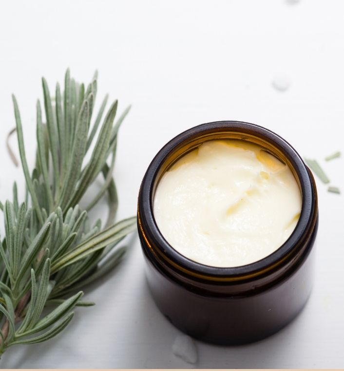 Rosemary infused shea butter for natural hair