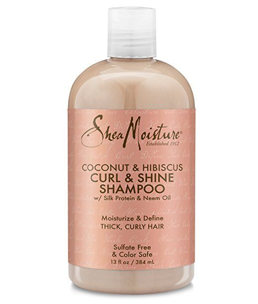 SheaMoisture Coconut and Hibiscus Curl and Shine sulfate-free Shampoo
