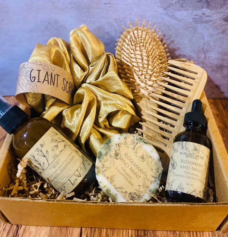 Essential supplies for caring for starter locs on 4C hair.