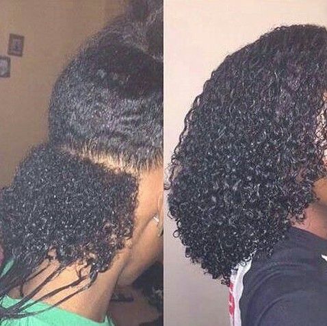 Timeline showing different stages of transitioning from relaxed to natural 4C hair.