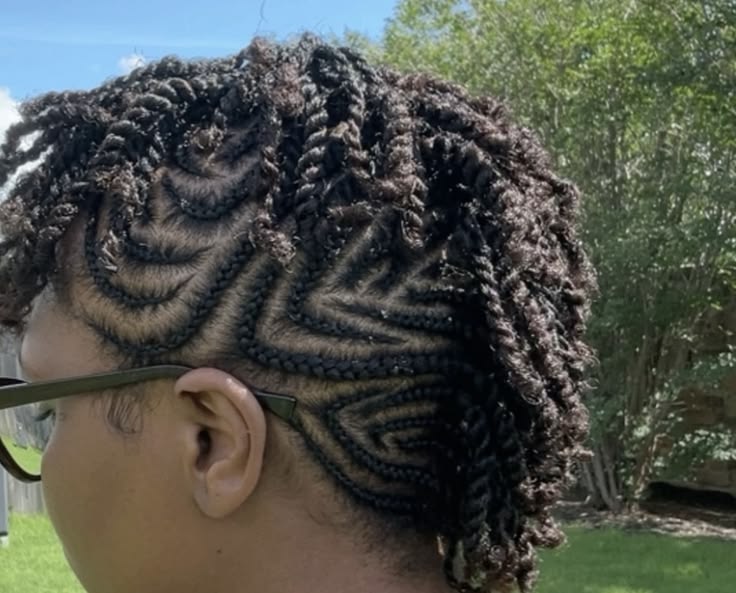 Natural 4C twist faux hawk hairstyle
