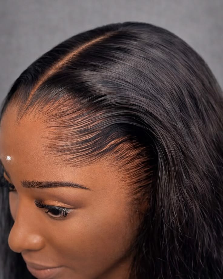 Wig installation around a natural hairline