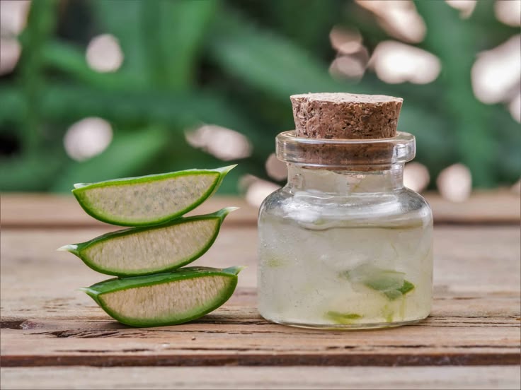 Aloe vera being prepared for a natural 4C hair treatment