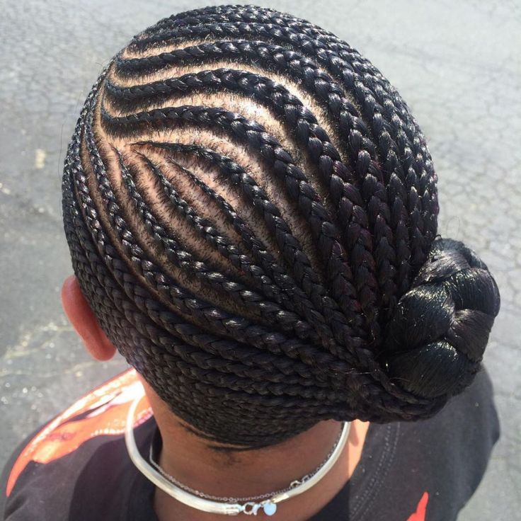 Woman wearing a sophisticated braided side bun