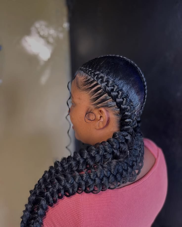 Butterfly braid protective hairstyle