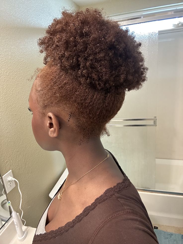 Black woman with rich chocolate brown natural hair for dark skin