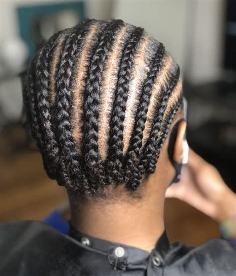 Cornrow foundation underneath wi