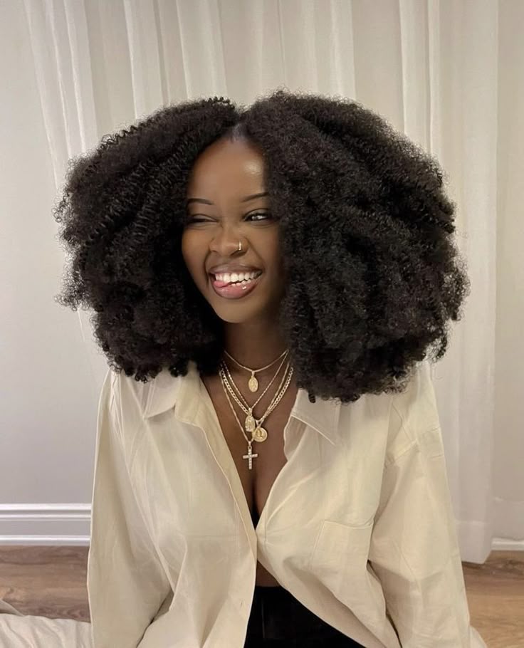 Crochet afro protective hairstyle
